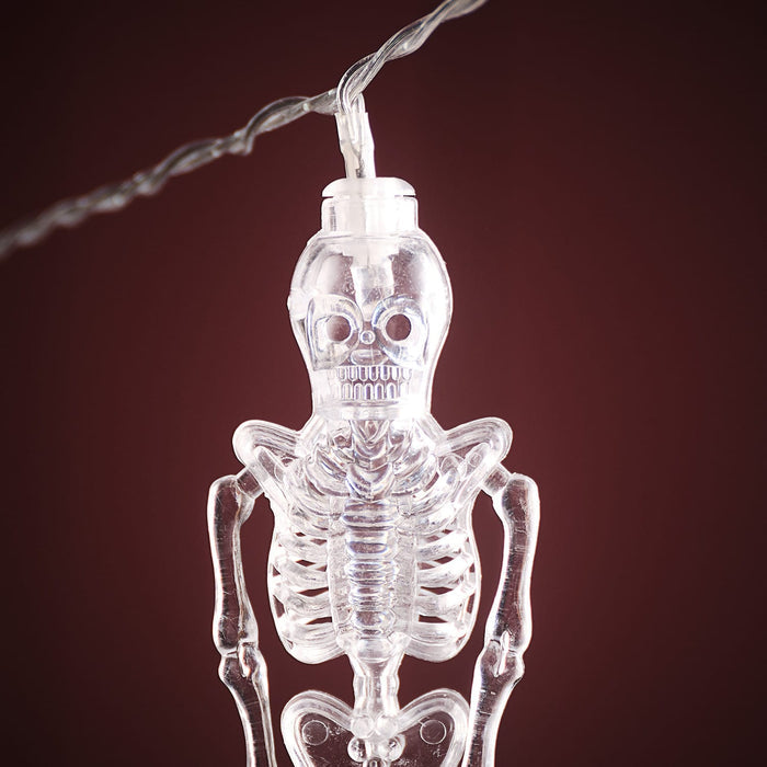 10 Skeleton Halloween String Lights