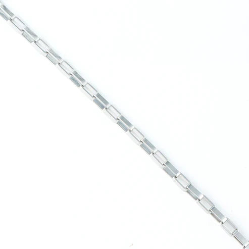 10075 Narelle Waterproof Box Chain Silver 18" Nk 5H6