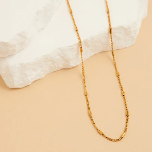 10190 Narelle Waterproof Bar Satellite Chain Gold Nk 5H6