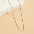 10191 Narelle Waterproof Bar Satellite Chain Silver Nk 5H6