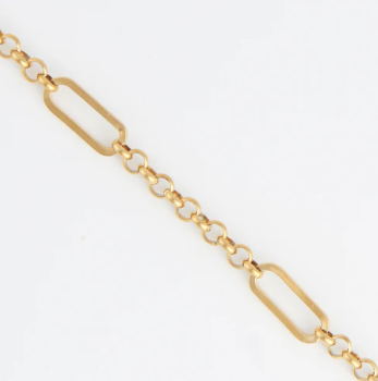 10192 Narelle Rolo Link Bar Gold Nk 6H6