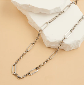 10193 Narelle Rolo Link Bar Silver Nk 6H6