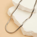 10201 Narelle Waterproof Herringbone Chain Silver Nk 5N6