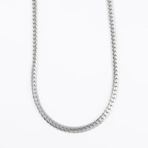10201 Narelle Waterproof Herringbone Chain Silver Nk 5N6