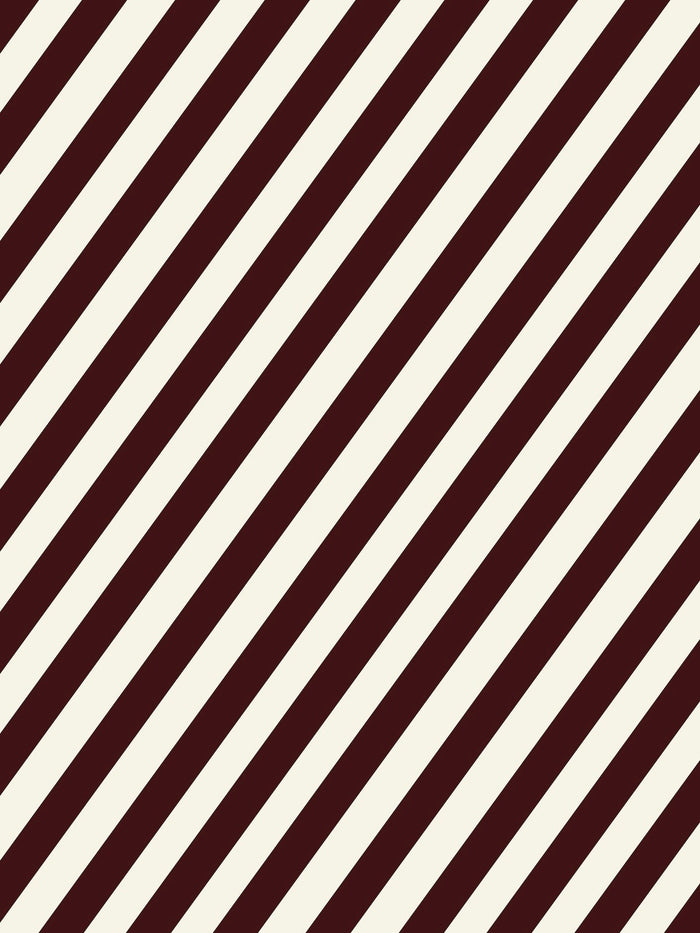 10m Burgundy & White Stripe Wrapping Paper