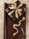 10m Chocolate Brown Wrapping Paper
