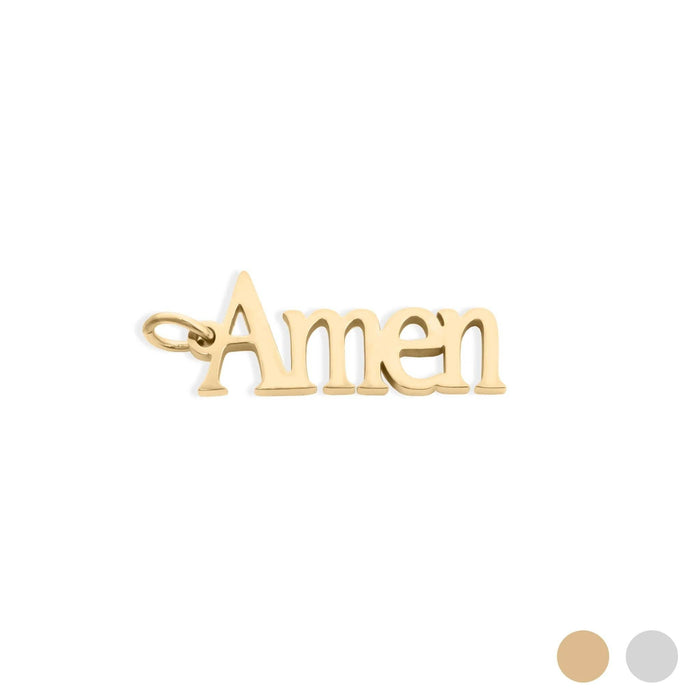 18KGoldPVD/SSteel Amen Charm 6W2