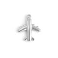 18KGold/SSteel Airplane Charm 6W2