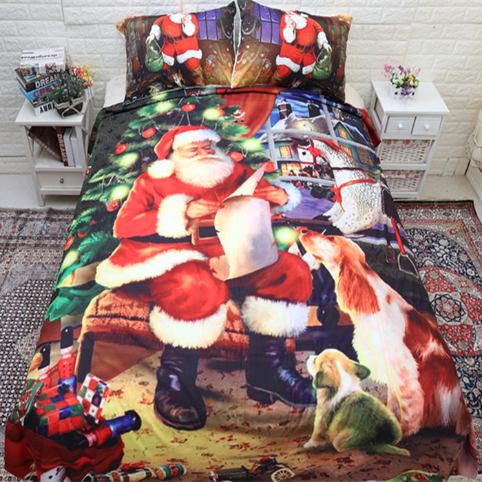 3D Print Christmas Santa Claus 3pc Sheet Set