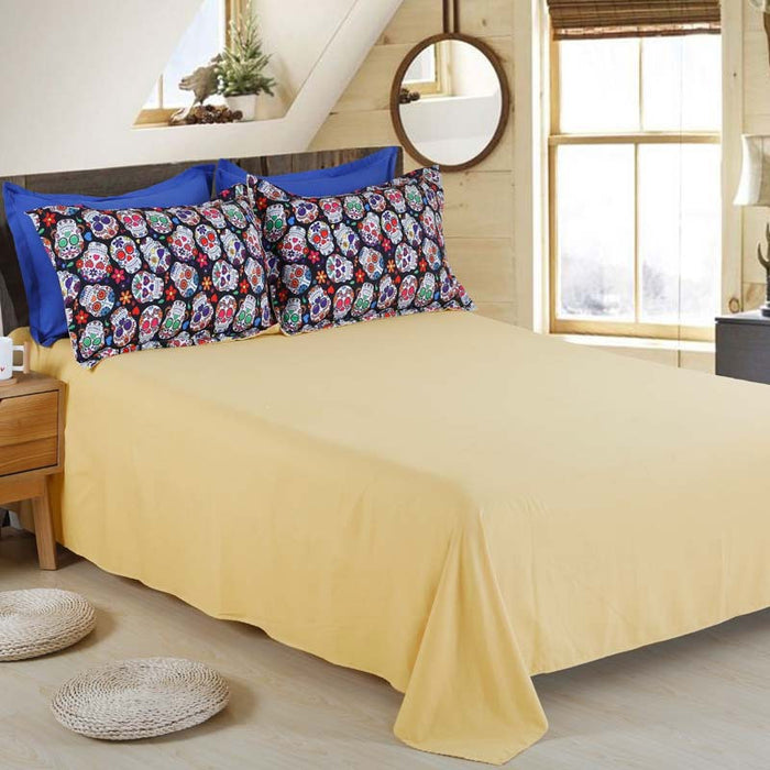 3D Skull 4 Pc Bedding Set