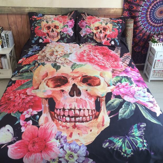 3D Skull Bedding Sets