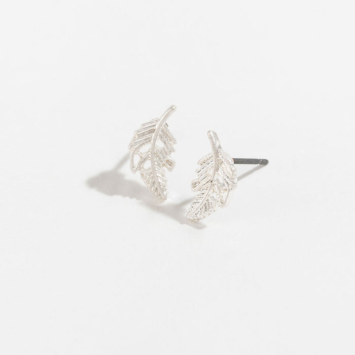 42354-76 Feather Stud Bud Silver Ear 5H6
