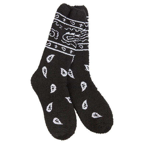 74605 Cozy Crew Bandana Black Socks