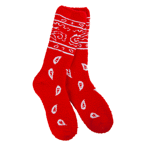 74607 Cozy Crew Bandana Red Socks