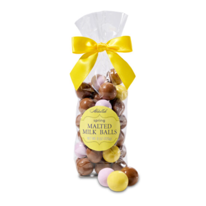 7.5 oz Spring Malted Milk Balls Bag W/Bow #9315E