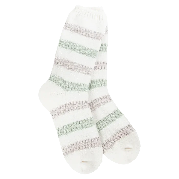 76428 Wsragg Link Crew Meadow Strip Socks