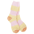 76464 Weekend Collection Patch Crew Pink/Honey Socks
