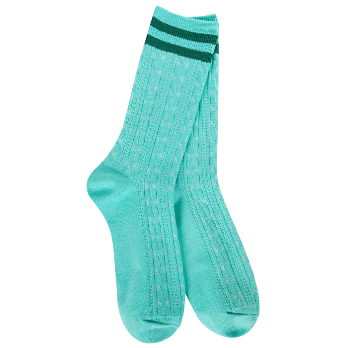 76767 Weekend Light Weight Rugby Crew Pistachio Socks