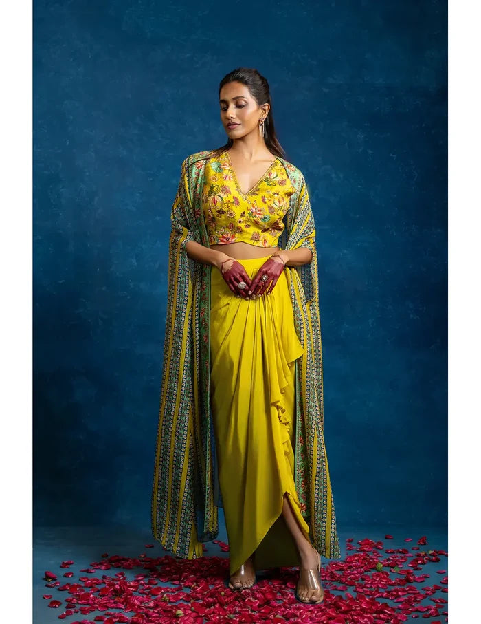 Aarani Drape Skirt Set