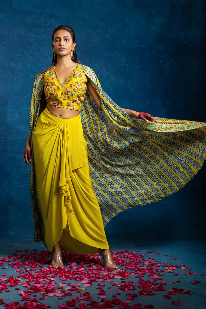 Aarani Drape Skirt Set