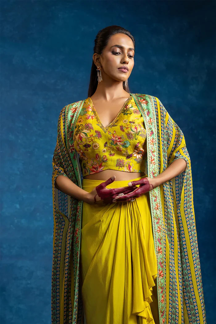 Aarani Drape Skirt Set