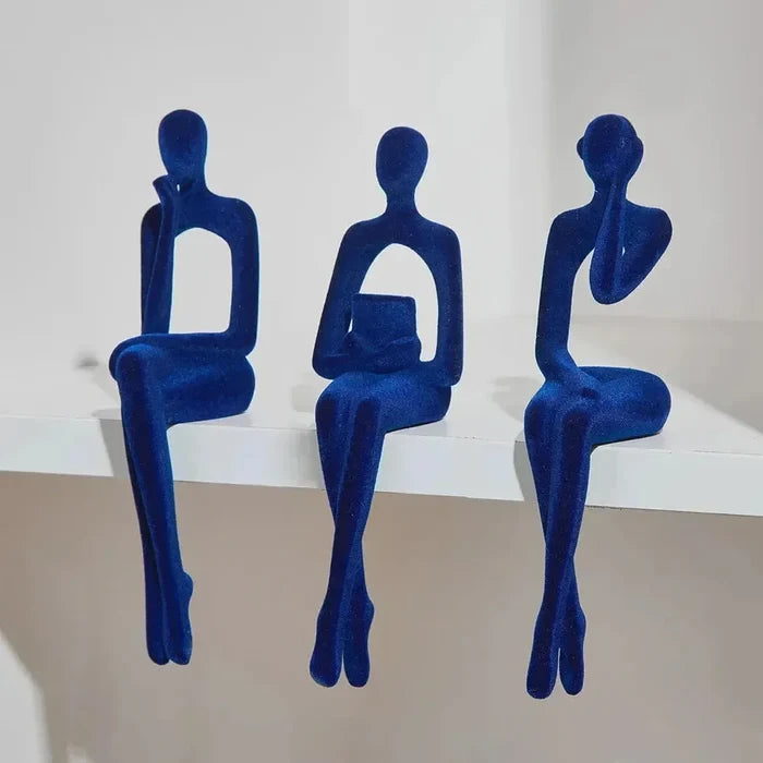 Blue Flocking Cloth
