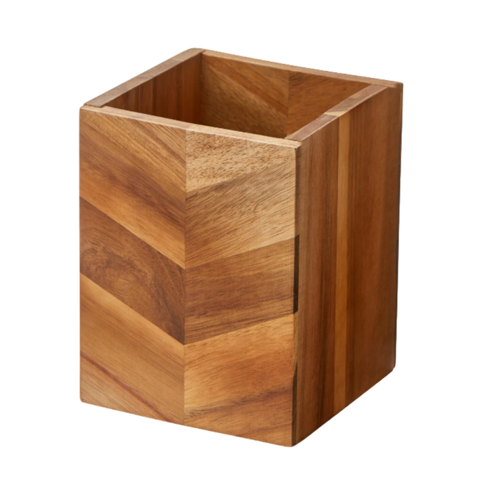 Acacia Wood Utensil Holder #G21092