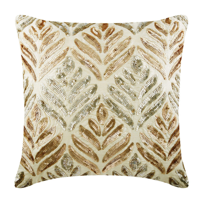 Ageing Copper Foil Pillow Cover