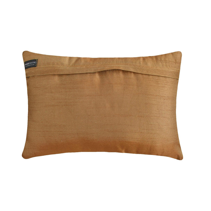 All Eyes On Gold - Art Silk Gold Decorative Standard & King Shams