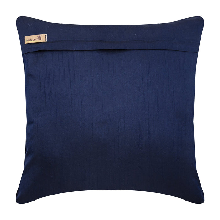 All Thats Navy - Navy Blue Art Silk Decorative Euro Sham