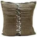 Almost Real - Light Brown Art Silk Decorative Euro Sham