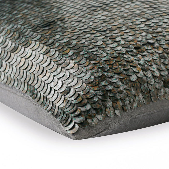 Antique Scales - Silver Art Silk Throw Pillow Cover