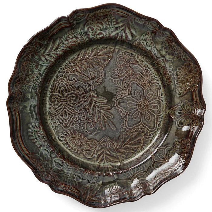 Arabesque Large Round Server | Fig - Suzie Anderson Home