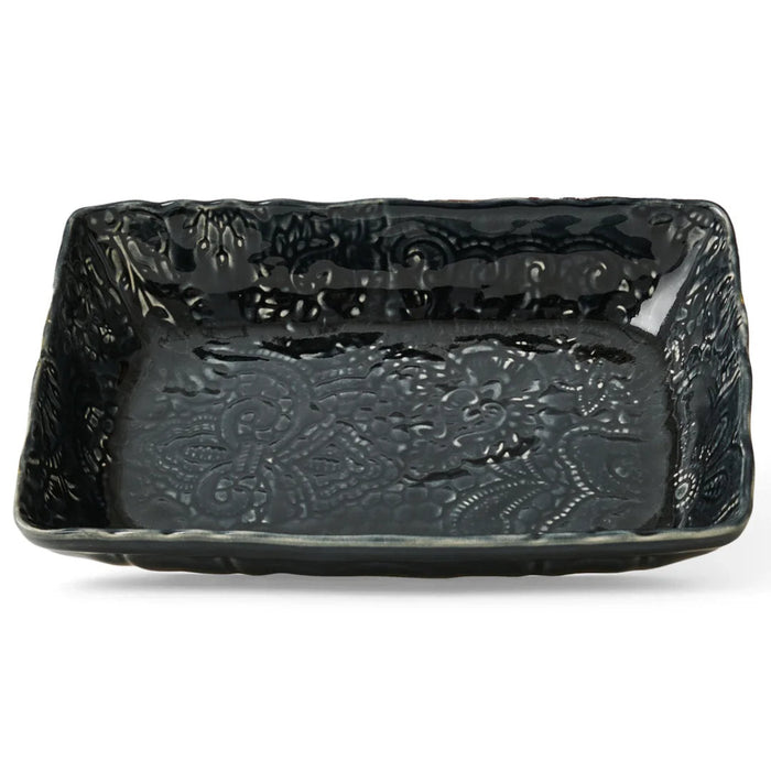 Arabesque Small Gratin | Thunder | 22 cm x 14.5 cm - Suzie Anderson Home