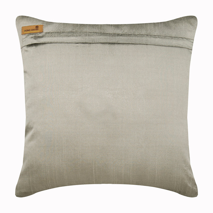 Aromatherapy Grey Silk Throw Pillow Cover