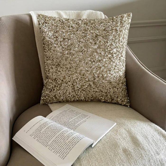 Arzoo - Ivory Silk Decorative Euro Sham