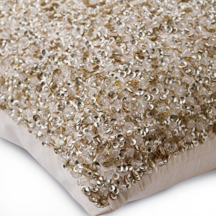 Arzoo - Ivory Silk Decorative Euro Sham