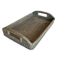 Baby Rattan Tray with Handles | Old Grey - Suzie Anderson Home