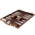 Backgammon | Mocha Faux Leather