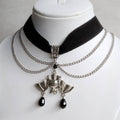 Bat Velvet Choker Necklace
