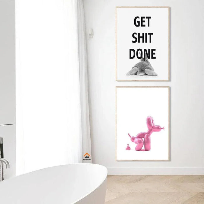 Bathroom Wall Art Poster - cocobear