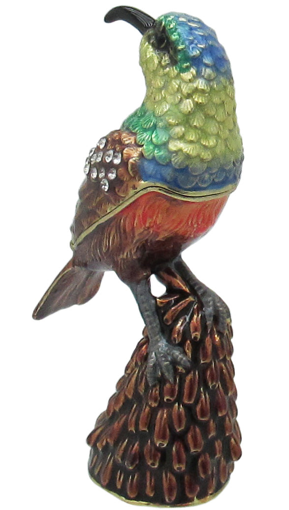 Bee Eater Jeweled Trinket Box Austrian Crystals