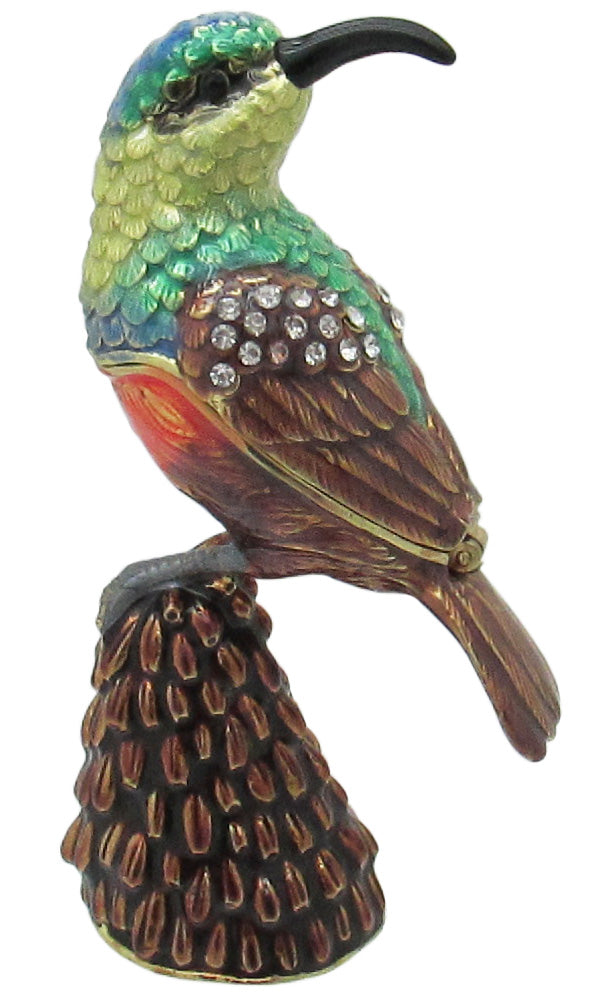 Bee Eater Jeweled Trinket Box Austrian Crystals