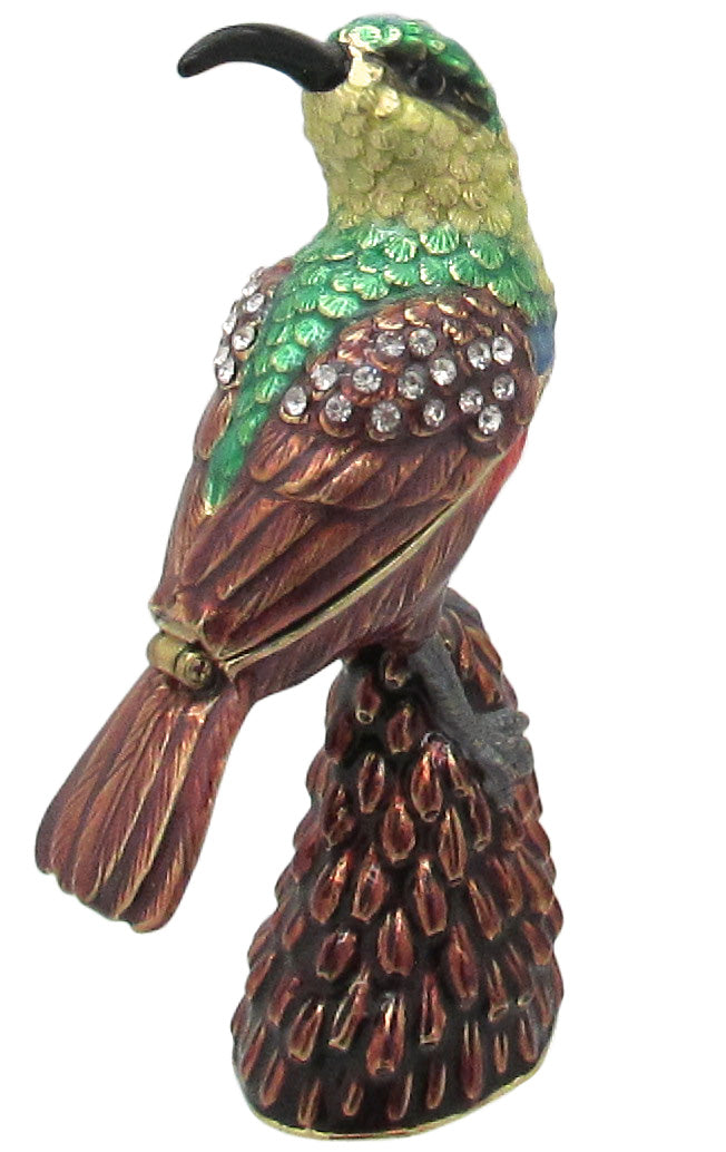 Bee Eater Jeweled Trinket Box Austrian Crystals