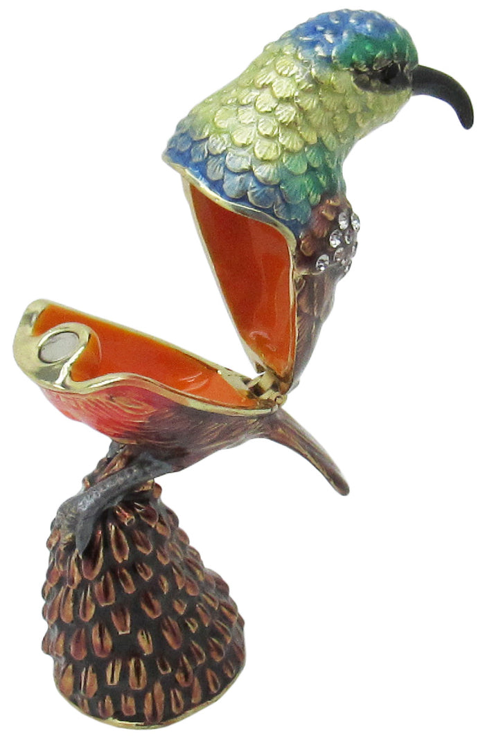 Bee Eater Jeweled Trinket Box Austrian Crystals