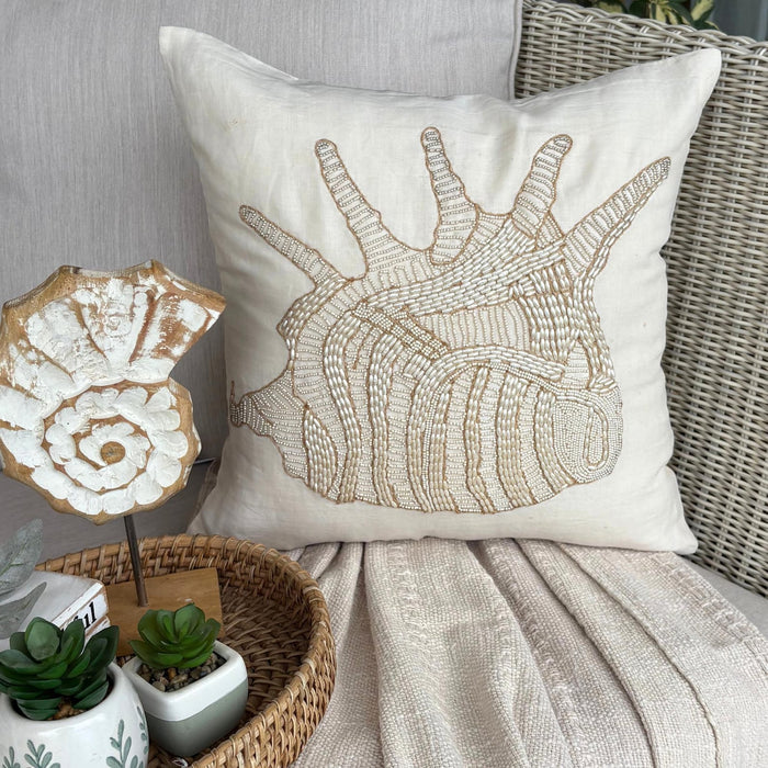 Royal Sea Shell Pillow Cover