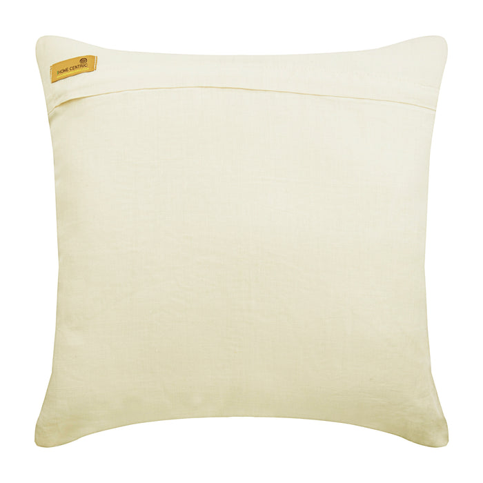 Beige Cotton Linen Throw Pillow Cover - Royal Sea Shell