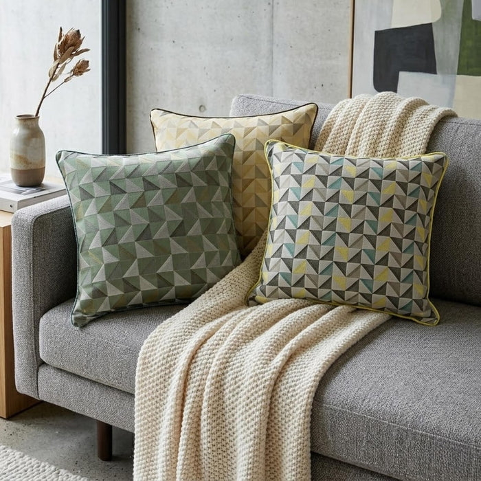 Beige Moire Effects - Beige Silk Throw Pillow Cover