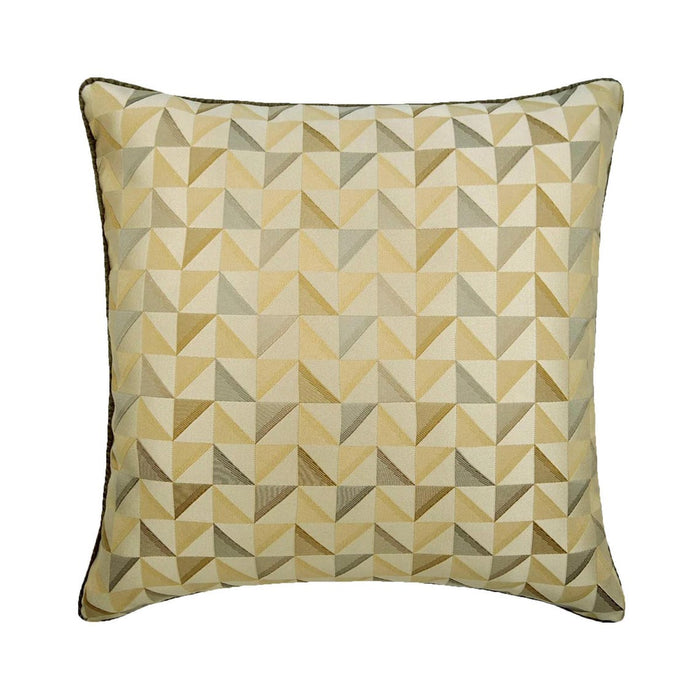 Beige Moire Effects - Beige Silk Throw Pillow Cover