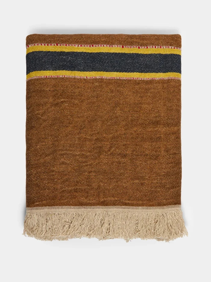 Belgian Libeco Linen Guest Towel | Camp Stripe